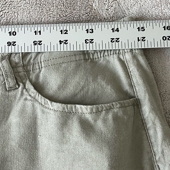 NYDJ Lift x Tuck Linen Blend Cropped Wide-Leg Pants Neutral Size 0 - Picture 10 of 16